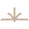 Ekena Millwork Redmond Smooth Timber Gable Bracket, Douglas Fir, 60"W x 27"H x 3 1/2"D x 3 1/2"F, 11/12 Pitch GBW060X27X0404RED00SDF - alternate 1